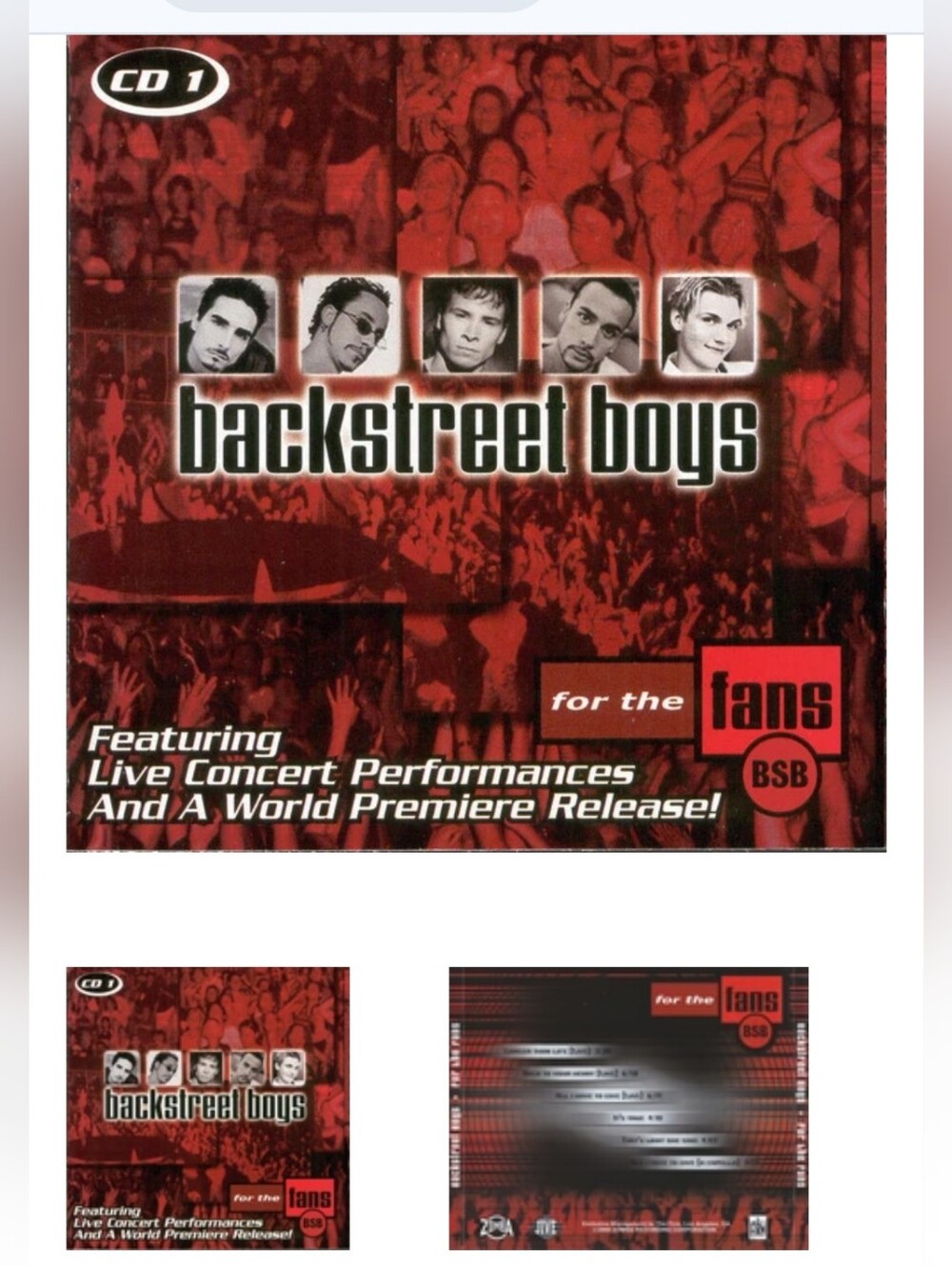Backstreet Boys For The Fans CD 1 New